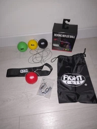 Тренажер для реакції Boxing reflex ball (м'яч на гумці 4 штуки) Fight Cult 2504