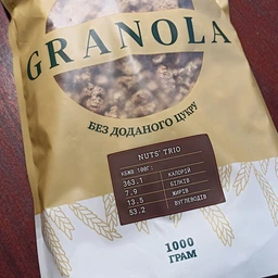 Гранола Горіхове тріо Gregory Mill Nuts’ Trio, 1000 г GM-01-01