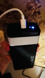 Портативна батарея Павербанк WUW-TUGII Y53 30000 mAh 22.5W 3A із швидкою зарядкою Power Bank Black