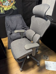 Офисное кресло OfficePro Elite OC950GLB Gray/Light Blue фото от покупателей 9