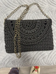 Пряжа YarnArt Macrame XL, Черный №148, полиэстеровый шнур 4 мм, ЯрнАрт Макраме ХЛ нитка для вязания крючком и спицами, полиэстер 100%