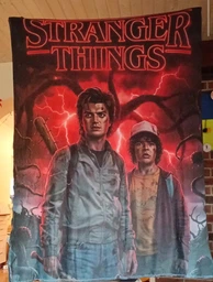 Плед “Очень странные дела” (Stranger Things) 4 3D, плюшевый велюр 135×160 фото от покупателей 1