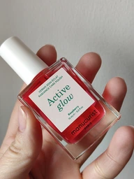 Лечебный лак для ногтей Manucurist Active Smooth 00 полупрозрачный, нюдовый с эффектом CC-полировки фото от покупателей 3