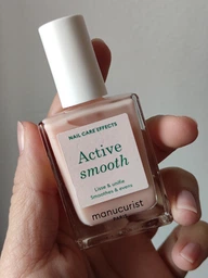 Лечебный лак для ногтей Manucurist Active Smooth 00 полупрозрачный, нюдовый с эффектом CC-полировки фото от покупателей 2