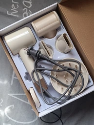 Фен для волос профессиональный Super Hair Dryer 5в1 белый + золотистый фото от покупателей 1