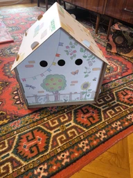 Домик для собак и кошек Lucky Pet ЭКО Домик "Уикенд" 45x45x45 см Белый (4820224213231) фото от покупателей 1