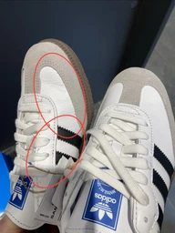 Женские кеды кожаные низкие Adidas Samba Og W ID0478 39.5 (6UK) 24.5 см Samba Og W Crewht/Cblack/Sanstr (4066765863263) фото от покупателей 3