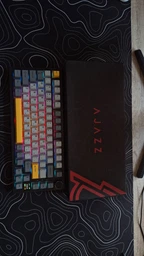 Механічна ігрова клавіатура AJAZZ AK820 RGB Pro для геймерів: Hot-Swap, Gasket Mount, 81 клавіша, PBT кейкапи провідна White-Purple фото від покупців 3