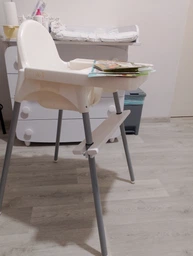 Підніжка для дитячого стільця Ikea Antilop біла рівна