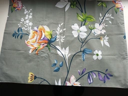 Наволочка Бязь Floral Whisper 50*70 см Светло-Серый