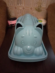 Качалка Smoby Toys Life Котенок 78х38х35 см 18 мес+ Голубая (7600830109) (3032168301092)