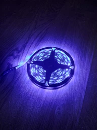 Умная светодиодная LED лента гирлянда Smart RGB 5050 с Bluetooth приложением + пульт. Комплект 5 метров водостойкий работает от USB и Powerbank (Павербанка) черная фото от покупателей 3