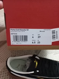 Женские кеды низкие Puma Club Klassika Sd 40071802 38 (5UK) 24 см Black/White (4067983747939) фото от покупателей 7
