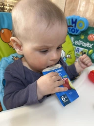 Дитяче пюре Gerber Pouch Яблуко та груша, 90 г (7613036345507) фото від покупців 16
