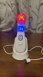 Микротоковый массажер для лица и шеи RF & EMS Beaty Instrument с микротоками 9 режимов лифтинг LPG и тонус кожи для омоложения с микротоками электрический аккумуляторный фото от покупателей 16