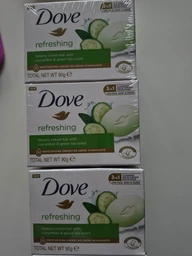 Упаковка крем-мыла Dove Прикосновения свежести 90 г х 4 шт (8720633011649/8720633015746)