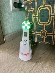 Микротоковый массажер для лица и шеи RF & EMS Beaty Instrument с микротоками 9 режимов лифтинг LPG и тонус кожи для омоложения с микротоками электрический аккумуляторный фото от покупателей 13