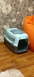 Переноска для кошек и собак Animall CNR-102 48.5х32.5х32.5 см Серо-мятная (2000981202453) фото от покупателей 7