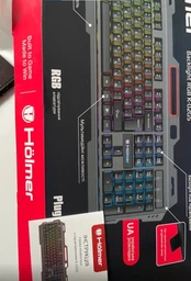 Клавиатура проводная Holmer K-02GS RGB Backlight USB Black