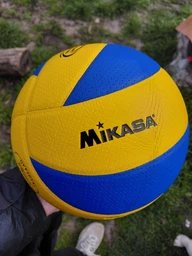 М'яч волейбольний MIKASA MS 0162-2 ПУ 8 панелей ламінований безшовний 260-280г