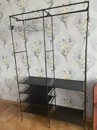 Вешалка стойка для одежды 160x112x46см Simple Coat Rack Double Row (71901SH734)