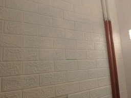 Декоративная 3D панель Sticker Wall самоклейка под кирпич Белый Матовый 700х770х5мм (001-5M) SW-00000587