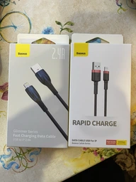 Кабель заряджання Baseus Cafule Cable для Apple Lightning to USB для IOS пристроїв iPhone/iPad 2 M Black+Grey