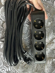 Подовжувач мережі PANASONIC WLTB04452GR-UA 5 м, 4 розетки, 16А фото від покупців 2