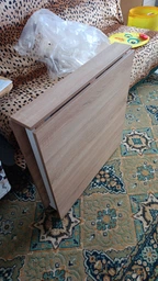 Стіл-книга трансформер Оріон 2 Ferrum-decor 750x1520x730 Білий метал ДСП Дуб Сонома 16 мм (ORI211) фото від покупців 2