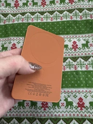 Магнітний повербанк 5000 mAh powerbank MagSafe для Apple iPhone 12 13 14 15 16 17 тонкий бездротовий портативний Foneng PX155 5000mAh MagSafe 20W магсейф магнітна бездротова зарядка універсальний павербанк максейв Orange фото від покупців 7