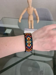 Набор для вышивания нитками на искусственной коже Wonderland Crafts FLHL-037 Браслет фото от покупателей 2