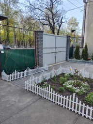 Декоративний забор для клумби та квітника Алеана на 4 секції по 64см, пластиковий Темно-коричневий фото від покупців 1