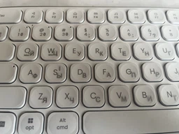 Наклейки на клавиатуру универсальные виниловые Best Key mini PRO матовая прозрачная СЕРЕБРЯНАЯ, 70 кл. фото от покупателей 1