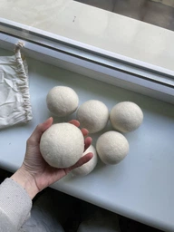 Шерстяные мячики для сушки gLee 100% Новая Зеландия Dryer Balls, 6 шт фото от покупателей 1
