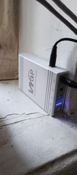 Mini Ups бесперебойник для wi fi роутера 10400 mah юпс повербанк с автопереключением Model 103A мини упс источник безперебойного питания сетевого оборудования интернет вай фай без света powerbank ибп повышающий dc 9v и 12v белый