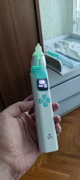 Електронний аспіратор назальний потужний для носа Electric Baby Nasal Aspirator соплеотсос електричний для новонароджених дітей з музикою білий