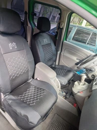 Авто чехлы для Toyota Corolla 1995-2002 E11 Pok-ter экокожа с тканью черного цвета