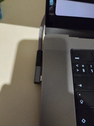 Кабель подовжувач кутовий Type-C – Type-C USB 4.0 Gen2 PD 240W Thunderbolt 4 0.2 м Сірий