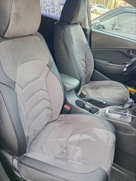5D Чехлы на сиденья для MITSUBISHI L200 2006-2015 Autovalom Flannel черные с серой вставкою фото от покупателей 12