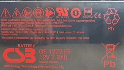 Аккумуляторная батарея CSB 12V 7.2Ah 25W (GP1272F2/GP1272) фото от покупателей 6