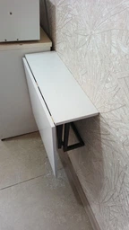 Стіл розкладний Олександр 6 Ferrum-decor 750x600x700 Чорний метал ДСП Дуб Артизан 16 мм (ALEKS006) фото від покупців 2