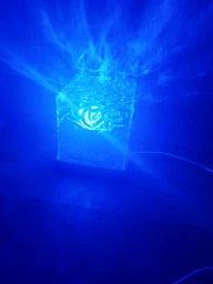 Ночник от USB куб звездное небо LED настольная RGB лампа 16 цветов для спальни и детской + пульт фото от покупателей 3
