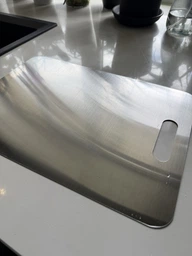 Кухарська обробна дошка з нержавіючої сталі JPFS Cutting Boards 28х39cm Steel 304 фото від покупців 1