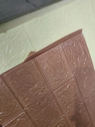 Декоративная 3D панель Sticker Wall самоклейка под кирпич Бирюза 700х770х3мм (002-3) SW-00000573 фото от покупателей 1