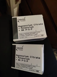 Магній, калій та вітамін B6 Ostrovit Pharma Magnesium Citrate + Potassium + B6 P-5-P 60 caps