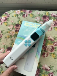 Електронний аспіратор назальний потужний для носа Electric Baby Nasal Aspirator соплеотсос електричний для новонароджених дітей з музикою білий фото від покупців 2