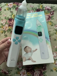Електронний аспіратор назальний потужний для носа Electric Baby Nasal Aspirator соплеотсос електричний для новонароджених дітей з музикою білий фото від покупців 4