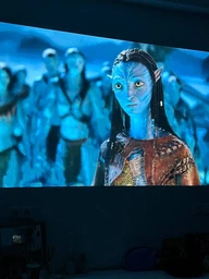 Проектор домашний кинотеатр LED портативный Wi-Fi Android 720P HD 120 ANSI люмен с автофокусом автокоррекцией трапеции голосовым управлением пультом с поворотом 180° для просмотра фильмов сериалов игр на стену потолок компактный для дома квартиры отдыха фото от покупателей 6