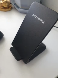 Беспроводное зарядное устройство Держатель - подставка Qi Fast Charger 15W для iPhone та Android Black фото от покупателей 3