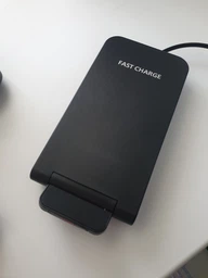 Беспроводное зарядное устройство Держатель - подставка Qi Fast Charger 15W для iPhone та Android Black фото от покупателей 1